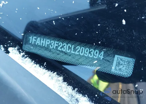 2012 Ford Focus Se из США, поврежденный, VIN 1FAHP3F23CL209394